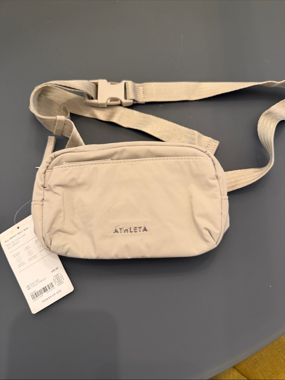 Athleta Neutral Beige Belt Bag